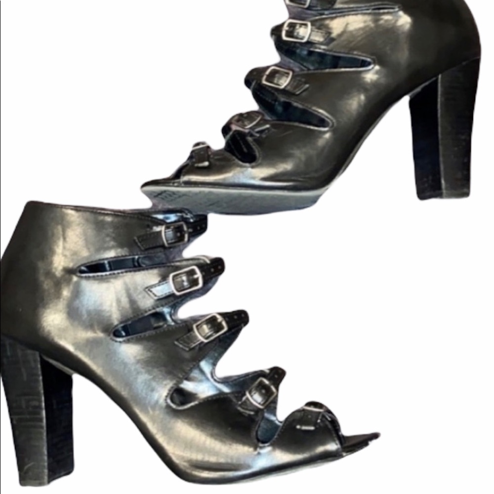 Black Gladiator Heels - image 1